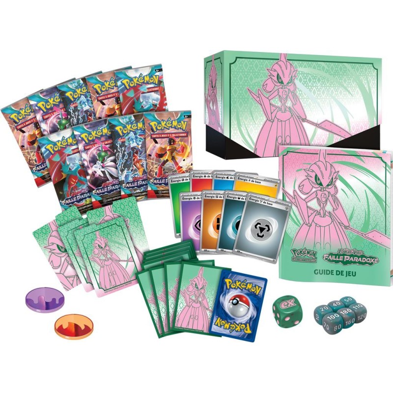Pokémon Coffret Dresseur d'Elite - Faille Paradoxe EV04 Vert Pokémon Coffret Dresseur d'Elite - Faille Paradoxe EV04 Vert