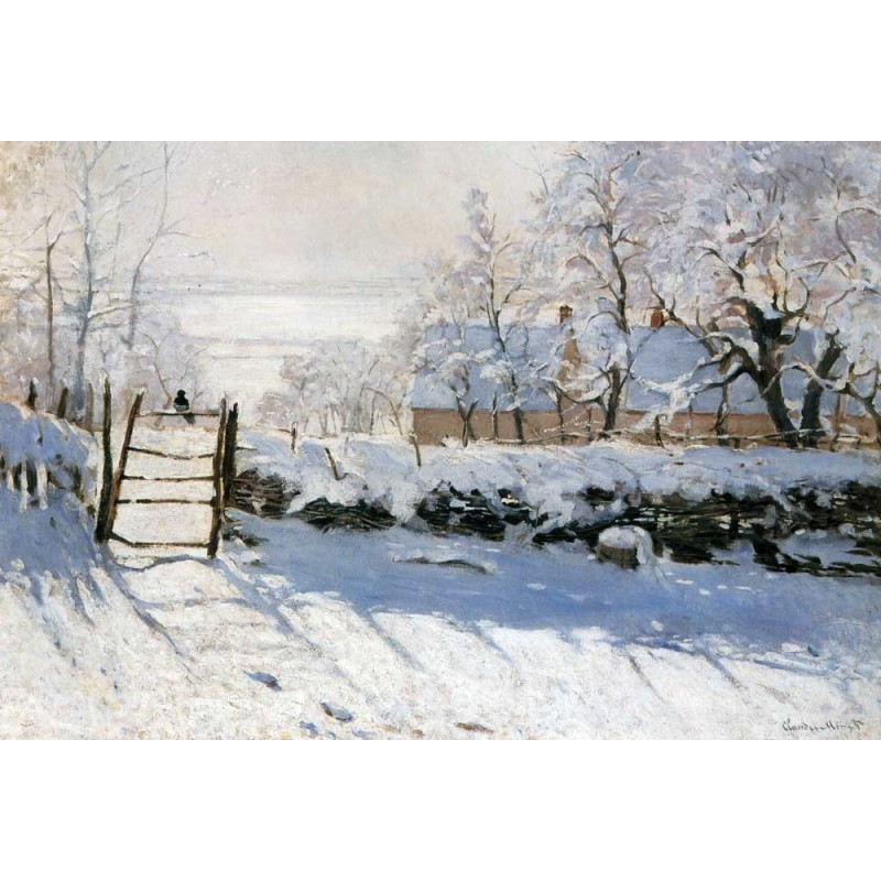 Puzzle en bois 650 pièces - La Pie de Monet Puzzle en bois 650 pièces - La Pie de Monet