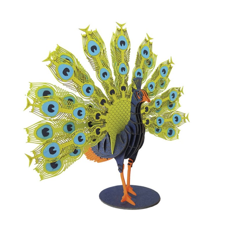 Maquette 3D en Carton - Paon Maquette 3D en Carton - Paon