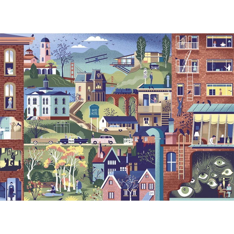 Puzzle 1000 pièces - Alfred Hitchcock Puzzle 1000 pièces - Alfred Hitchcock