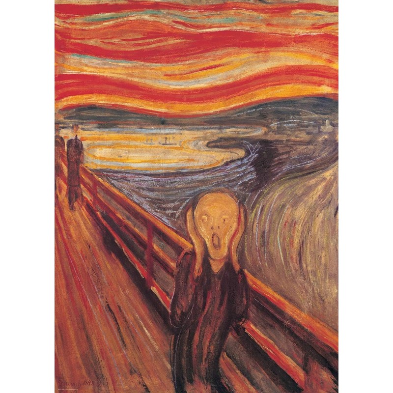 Puzzle 1000 pièces - Le Cri, Edvard Munch Puzzle 1000 pièces - Le Cri, Edvard Munch