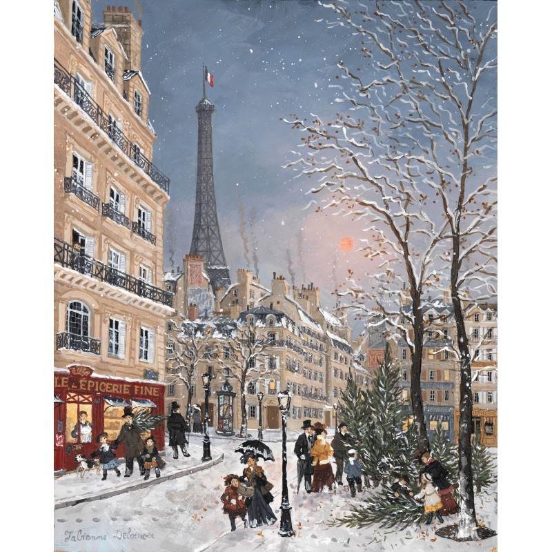 Puzzle 150 pièces - Mi-décembre de Fabienne Delacroix Puzzle 150 pièces - Mi-décembre de Fabienne Delacroix