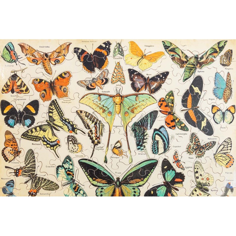 Puzzle Michèle Wilson – Papillon – 80 Pièces – Bois Découpé Main – France