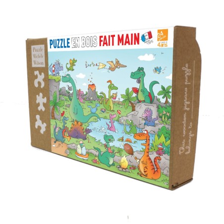 Puzzle 24 pièces - Les Dinosaures, Cacouault