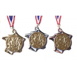 Médaille échecs 70 mm or, argent ou bronze