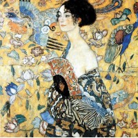 Puzzle 350 pièces - La Dame A L'Eventail, Klimt