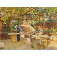 Puzzle 750 pièces - Une Passionnée De Fleurs, Egner