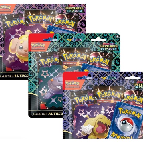 Pack 3 Boosters Pokemon Ecarlate et Violet - Destinées de Paldea