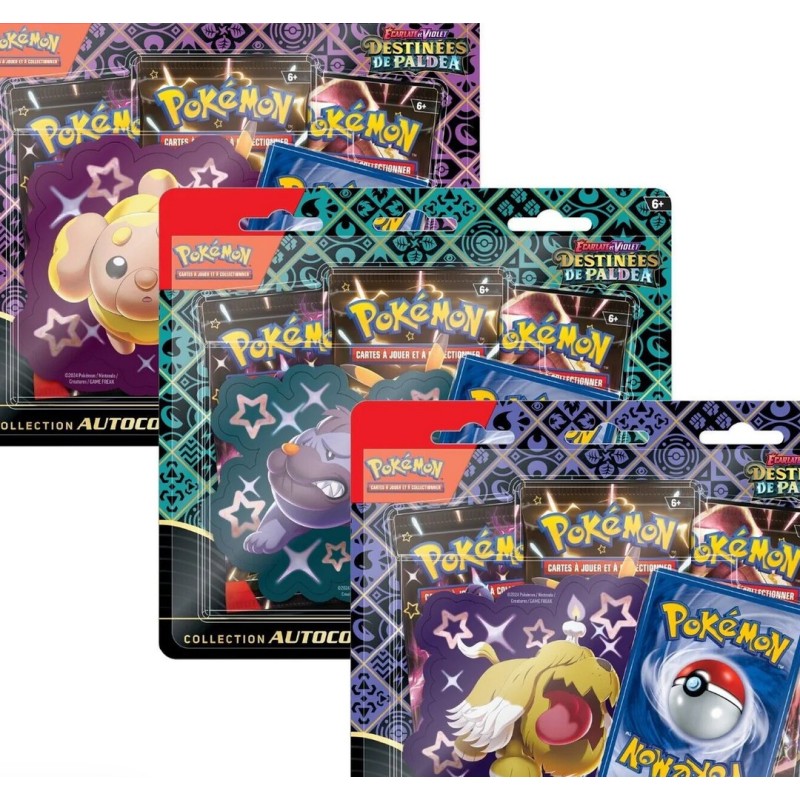 Pack 3 Boosters Pokemon Ecarlate et Violet - Destinées de Paldea Pack 3 Boosters Pokemon Ecarlate et Violet - Destinées de Paldea
