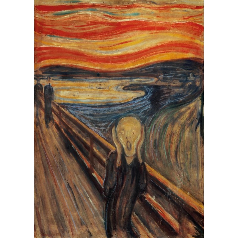 Puzzle 1000 pièces - Le Cri, Edvard Munch Puzzle 1000 pièces - Le Cri, Edvard Munch