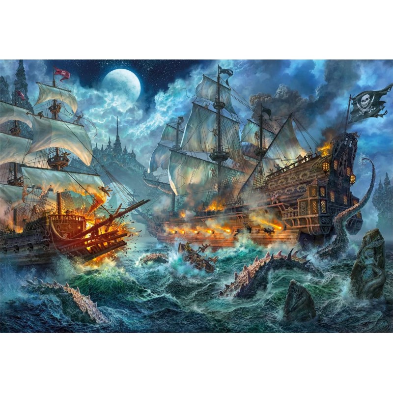 Puzzle 1000 pièces - Pirates Battle