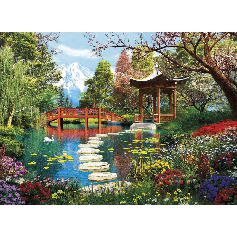 Puzzle 1000 pièces - Fuji Garden Puzzle 1000 pièces - Fuji Garden