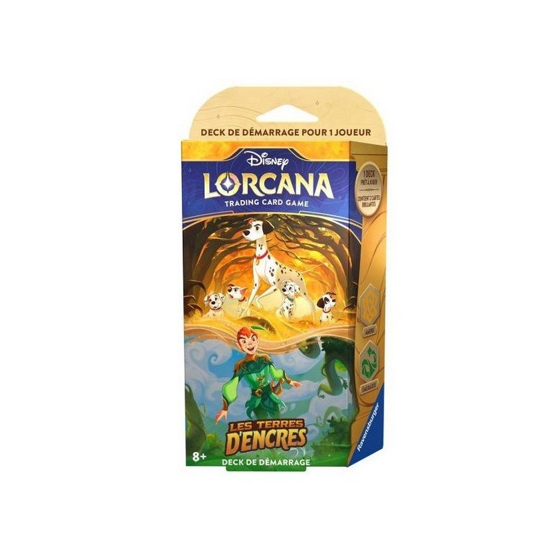 Deck de Démarrage Pongo et Peter Pan - Lorcana : Les Terres d'Encres Deck de Démarrage Pongo et Peter Pan - Lorcana : Les Terres d'Encres