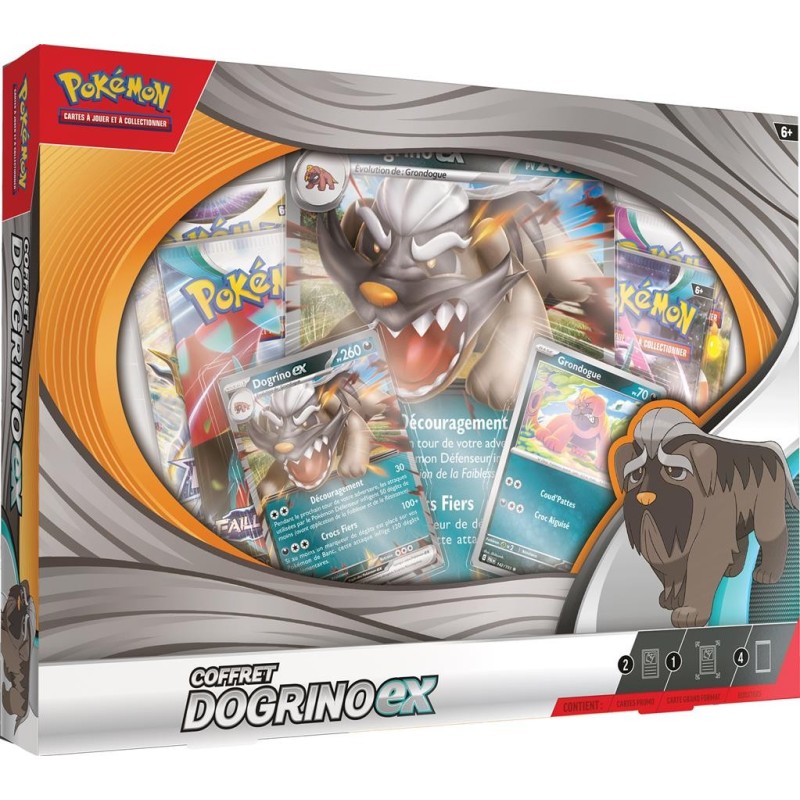 Coffret 4 Boosters Pokemon Dogrino-Ex