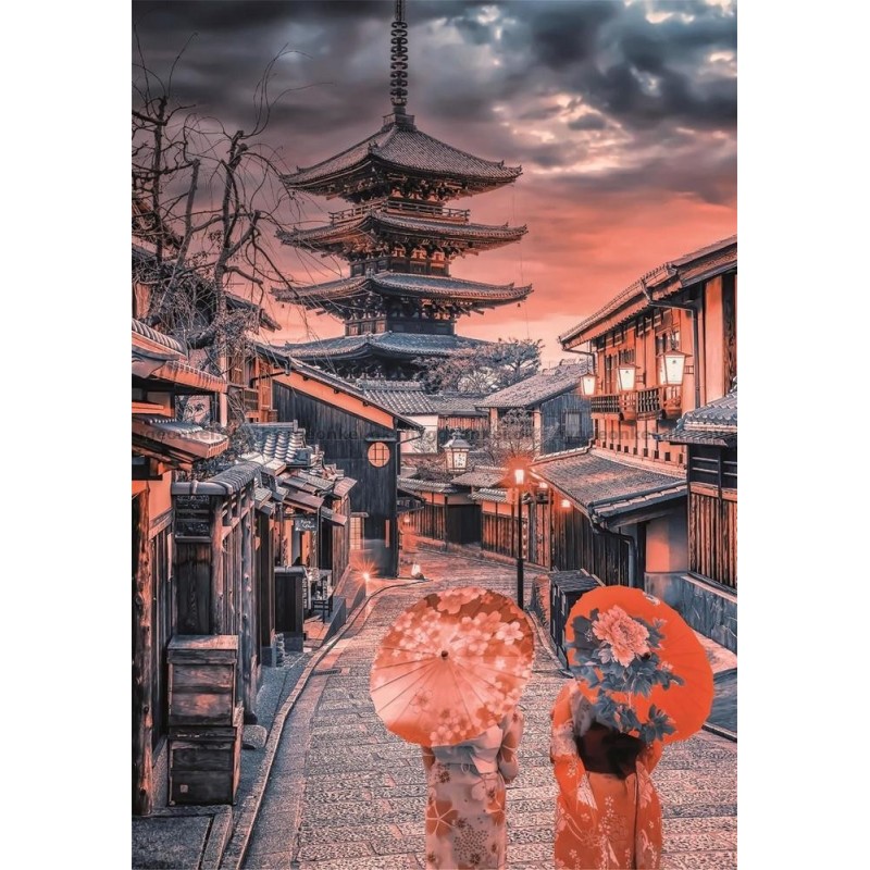 Puzzle 500 pièces - Evening in Kyoto Puzzle 500 pièces - Evening in Kyoto