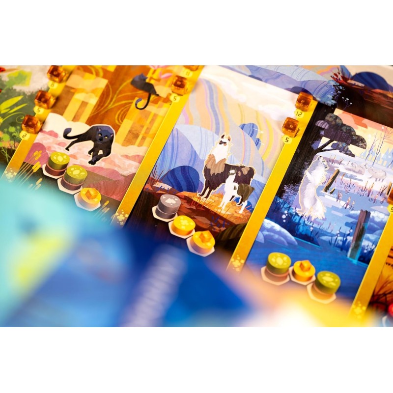 Libellud | Harmonies | Jeu de société de stratégie pour familles et adultes | Créez des paysages et des habits pour animaux | à partir de 10 ans | de 1 à
