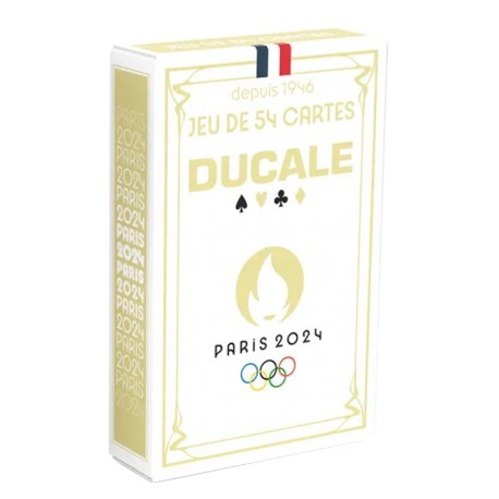 Ducale - Jeu de 54 Cartes - JO Paris 2024 - Étui carton