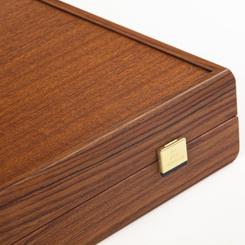 Jeu De Backgammon Incrusté Buffalo – Plateau 38.1cm En Bois, à Partir De 6 Ans, Fabrication NL
