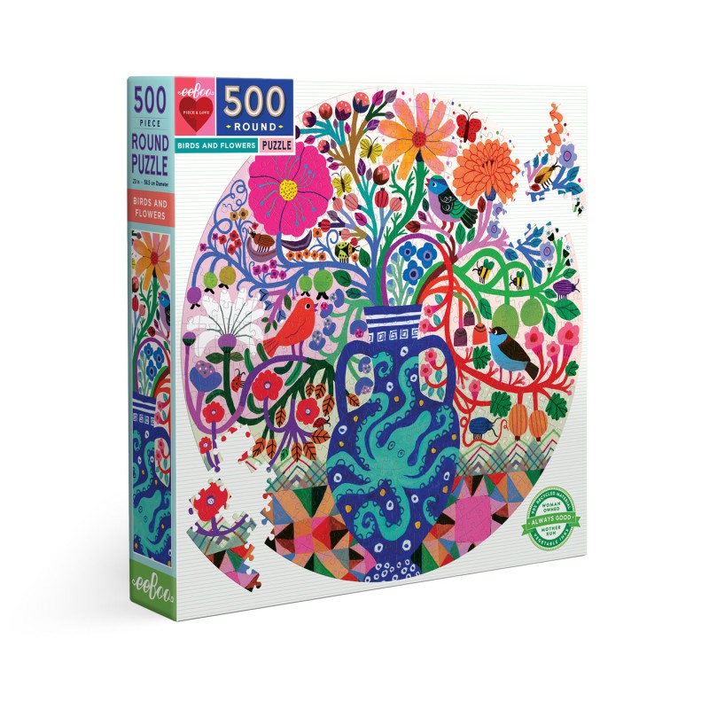 Puzzle 500 pices - Birds And Flowers Puzzle 500 pices - Birds And Flowers