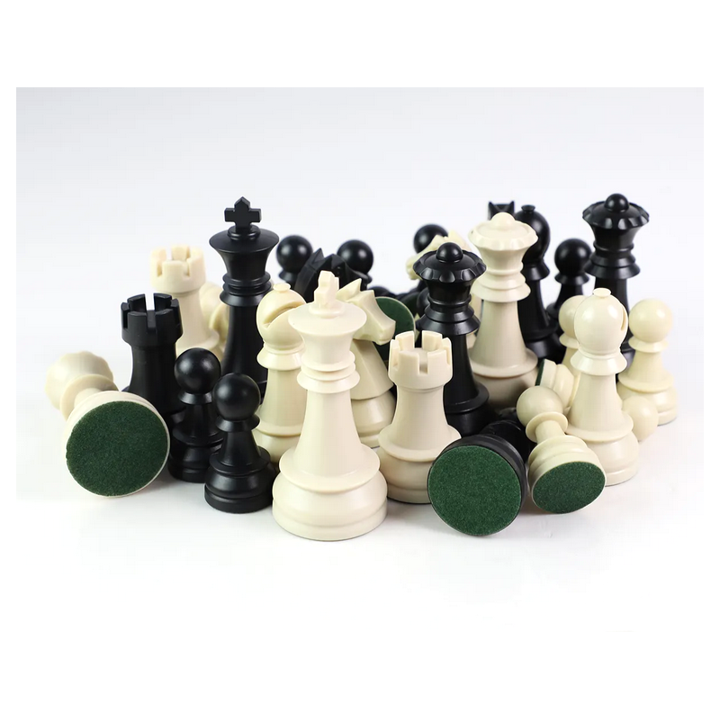 Meilleures pièces d'échecs en plastique | Pièces d'échecs vintage grandes et pondérées – Chess'n'Boards