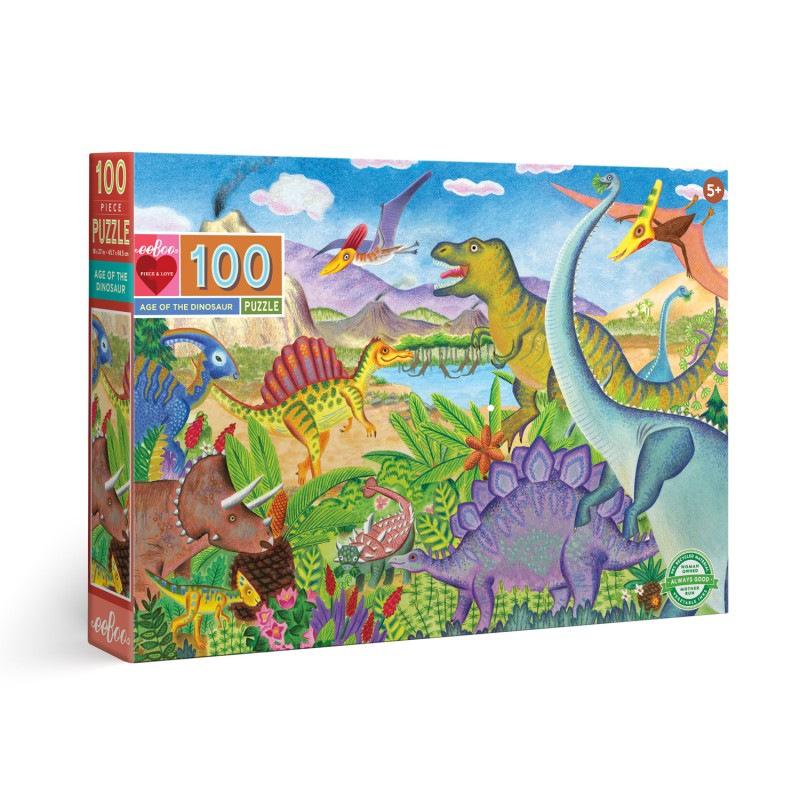 Puzzle 100 pices - Le Temps Des Dinosaures Puzzle 100 pices - Le Temps Des Dinosaures