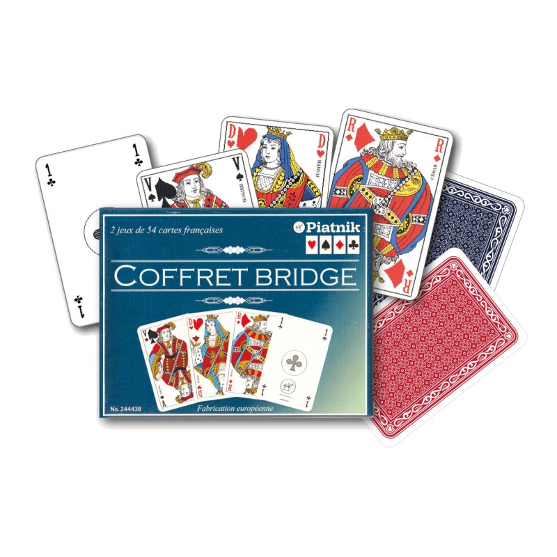 Coffret Bridge Francais Coffret 2X54 Cartes Coffret Bridge Francais Coffret 2X54 Cartes
