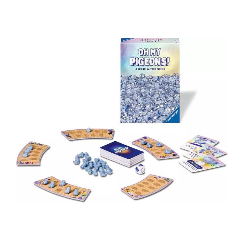 Ravensburger - Oh my Pigeons | Jeux de société pour adultes | Jeux de cartes pour 2 à 5 joueurs | Cartes à jouer | Cadeau pour enfants de 8 ans ou Ravensburger - Oh my Pigeons | Jeux de société pour adultes | Jeux de cartes pour 2 à 5 joueurs | Cartes à jouer | Cadeau pour enfants de 8 ans ou