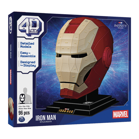 Puzzle 96 pièces 4D - Casque Iron Man