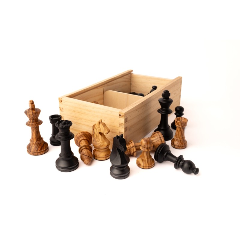 Pièces D'échecs Staunton Série Savano 4.3 - Palissandre Bud Triple Lesté - Tournoi - Fabriqué En Inde 2025