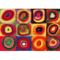 Puzzle 1000 pièces - Carrés avec Cercles, Kandinsky