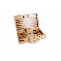 Backgammon en Bois Naturel 38cm