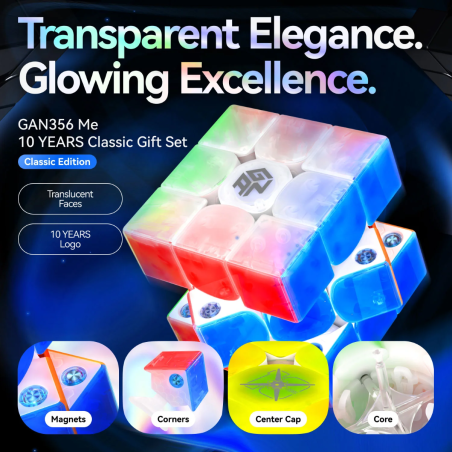 Cube 3x3 GAN356 Magnétique E - 10 Years