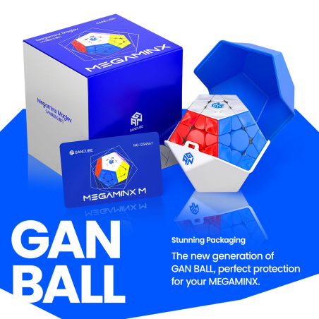 Cube GAN Megaminx Maglev Frosted Black