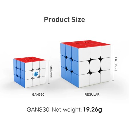 Cube 3x3 Gan 330 Mini - Porte clés