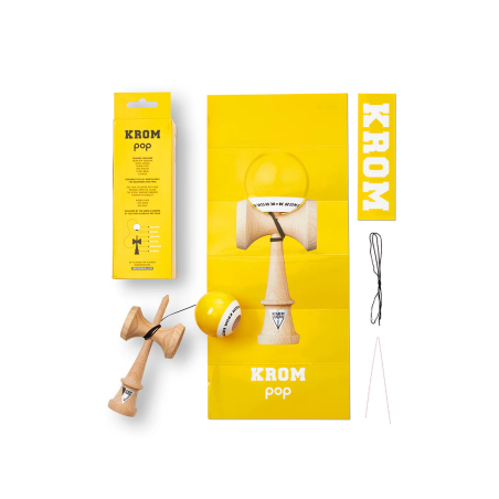 Kendama Krom Pop Lol Yellow