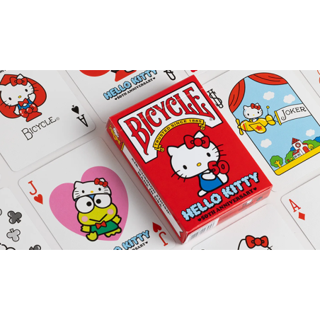Cartes Bicycle Hello Kitty 50th Anniversary