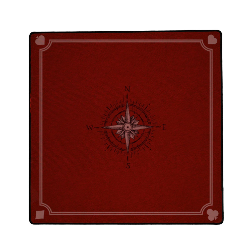Tapis de jeu 50x50 cm Bordeaux