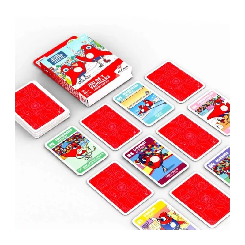 Jeu de 7 Familles : Mascottes Jo Paris 2024 - Boutique Variantes - Jeux ...