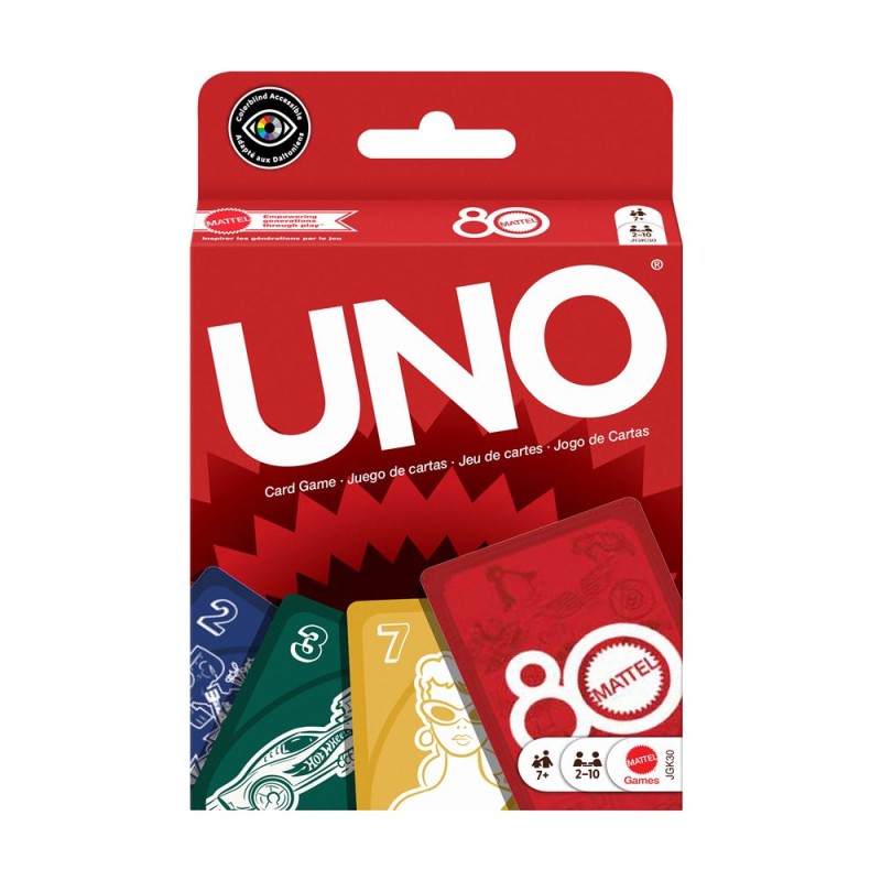 UNO - Edition 80ème Anniversaire Mattel