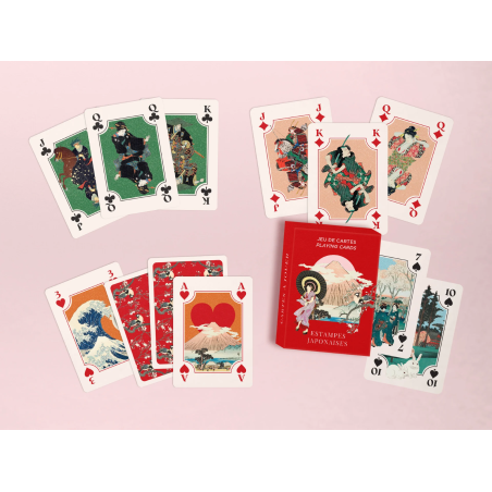 Jeu de Cartes Estampes Japonaises