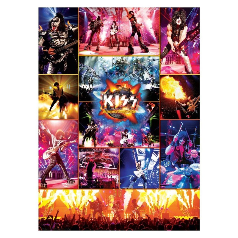 Puzzle 1000 pièces - Kiss The Hottest Show On Earth