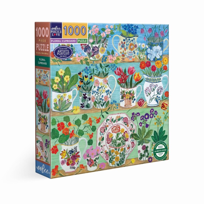 Puzzle 1000 pièces - Floral Cupboard