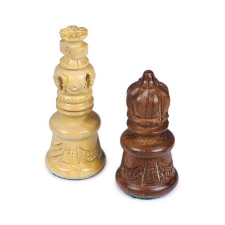Pièces d'Echecs Canon set sheesham  - Taille 4