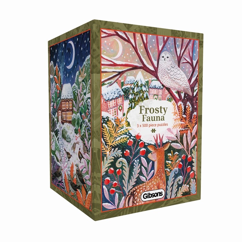 3 Puzzles 500 pièces - Frosty Fauna