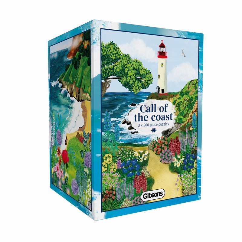 3 Puzzles 500 pièces - Call of the Coast