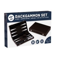 Backgammon Cuir Vegan Kaki 38cm