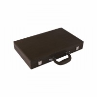 Backgammon Cuir Vegan Kaki 38cm