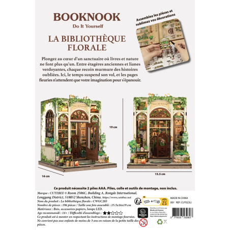 Booknook La Bibliothèque Florale