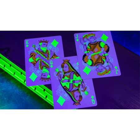 Cartes Bicycle Neon Edition Glow in the Dark - Rider Back