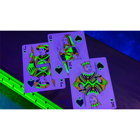 Cartes Bicycle Neon Edition Glow in the Dark - Rider Back